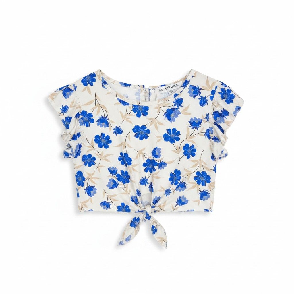 Copie Top avec nœud fleuri