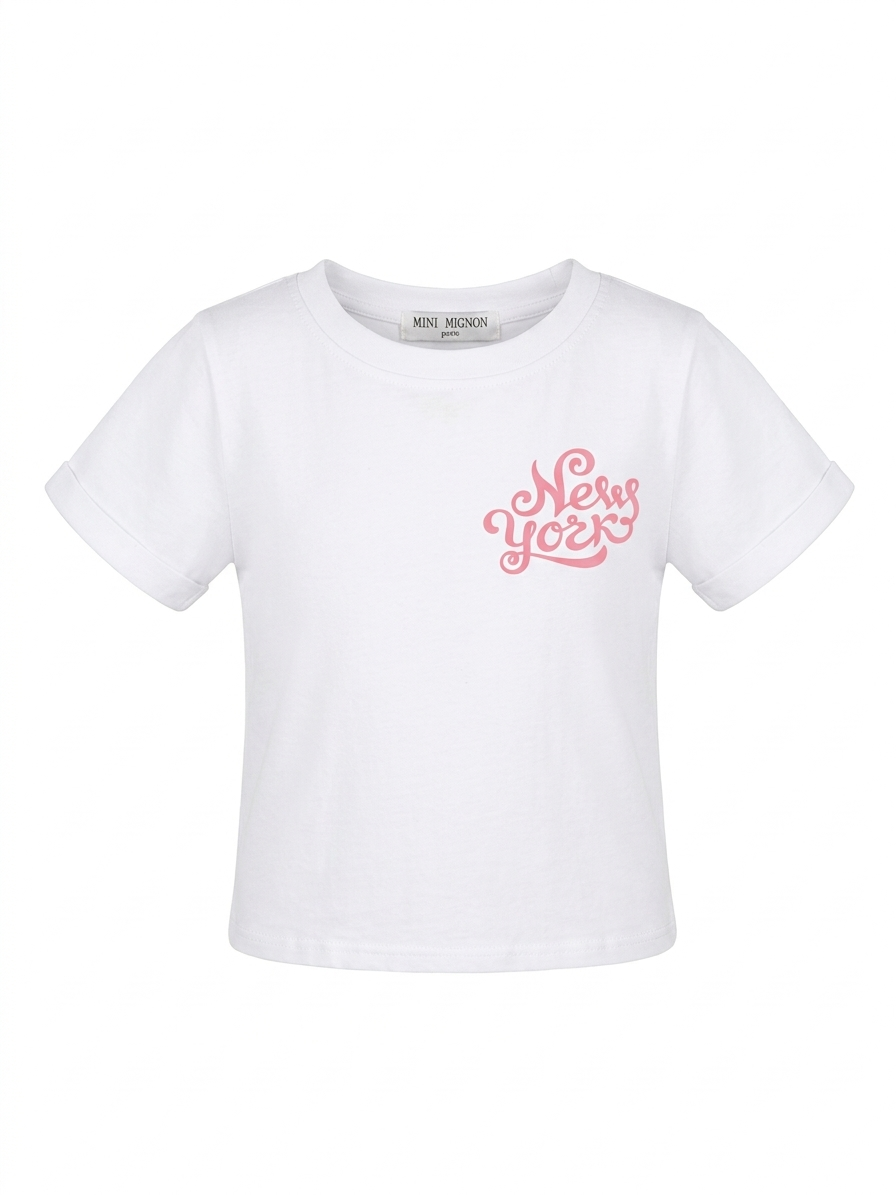 T-shirt New York blanc 