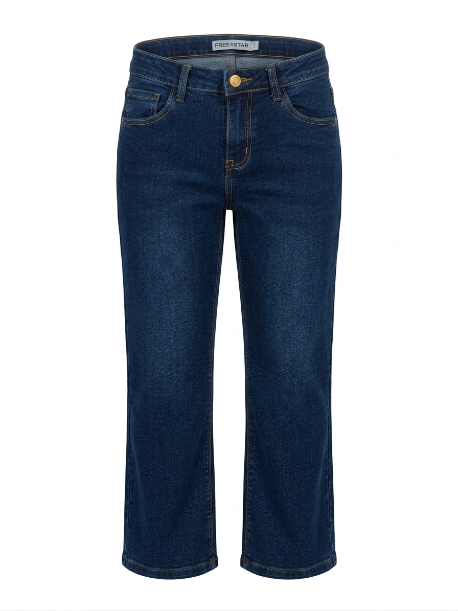 Jeans large bleu foncé
