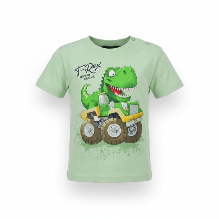 T-shirt dinosaures vert