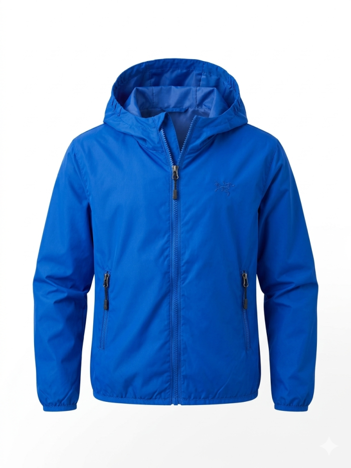 Veste imperméable bleu éléctrique