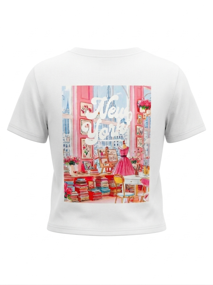 T-shirt New York blanc 