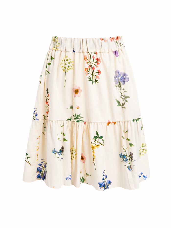 Jupe légère à imprimé floral