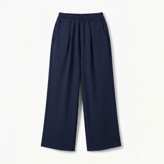 Pantalon fluide bleu marine