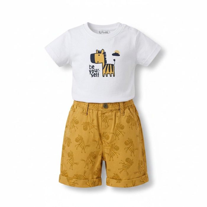 Ensemble short jaune + t-shirt