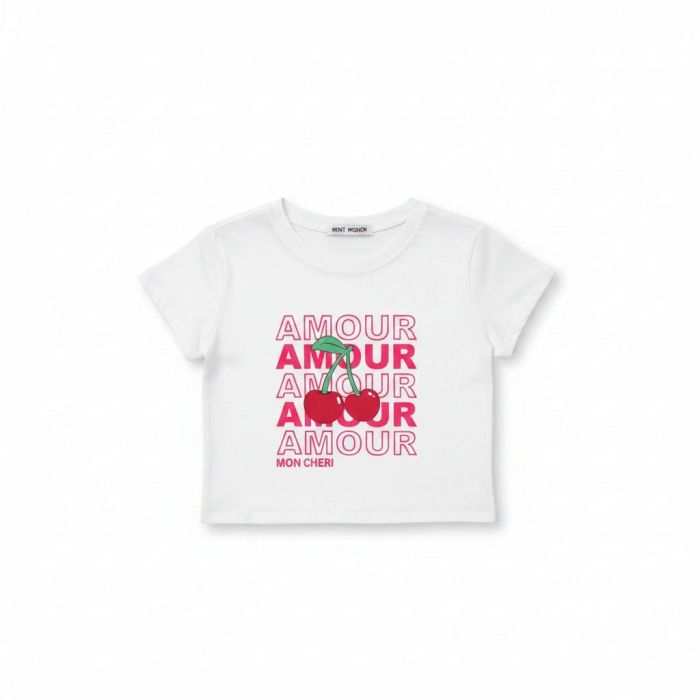T-shirt cerise amour