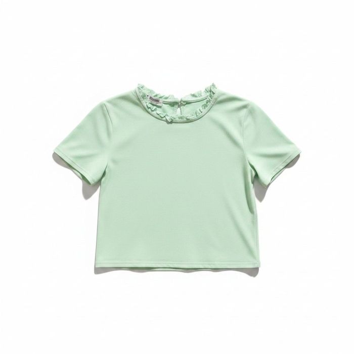 T-shirt uni vert d'eau
