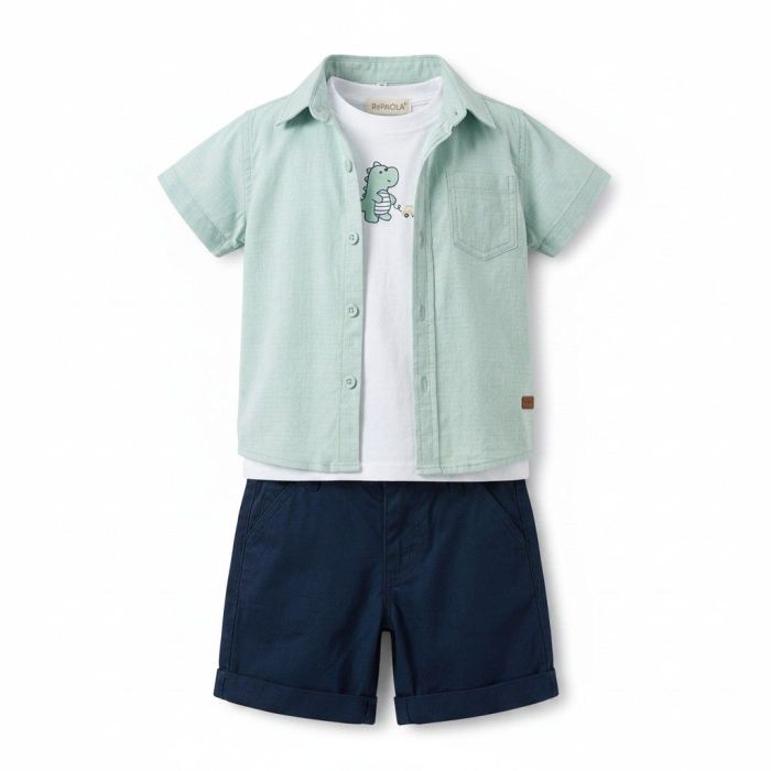 Ensemble short + chemise + débardeur