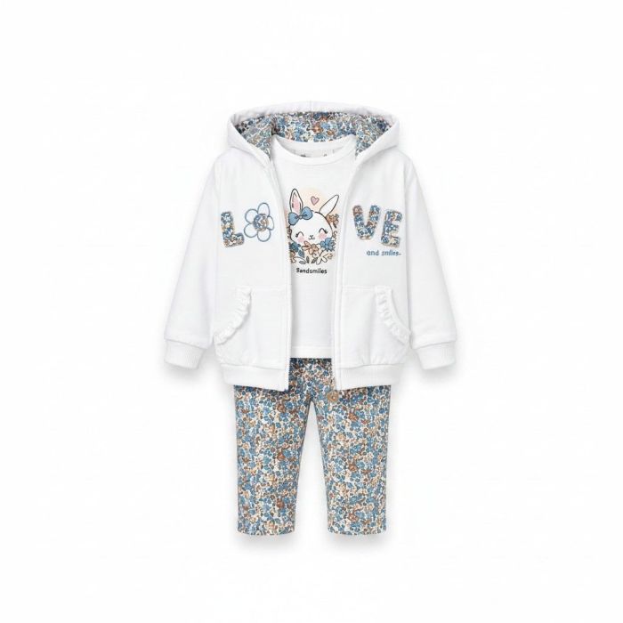 Ensemble legging + t-shirt + gilet zippé