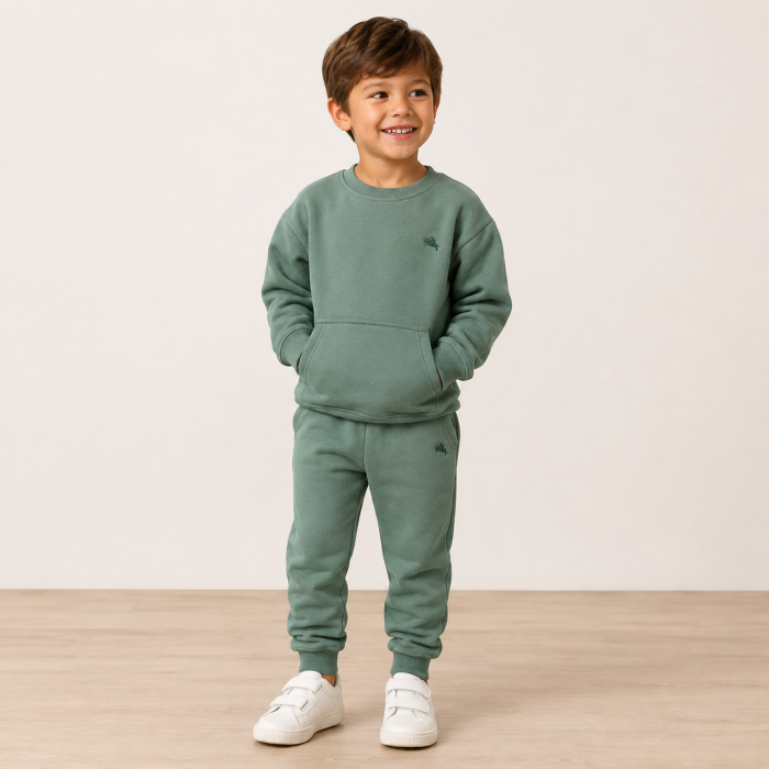 Ensemble jogging vert 